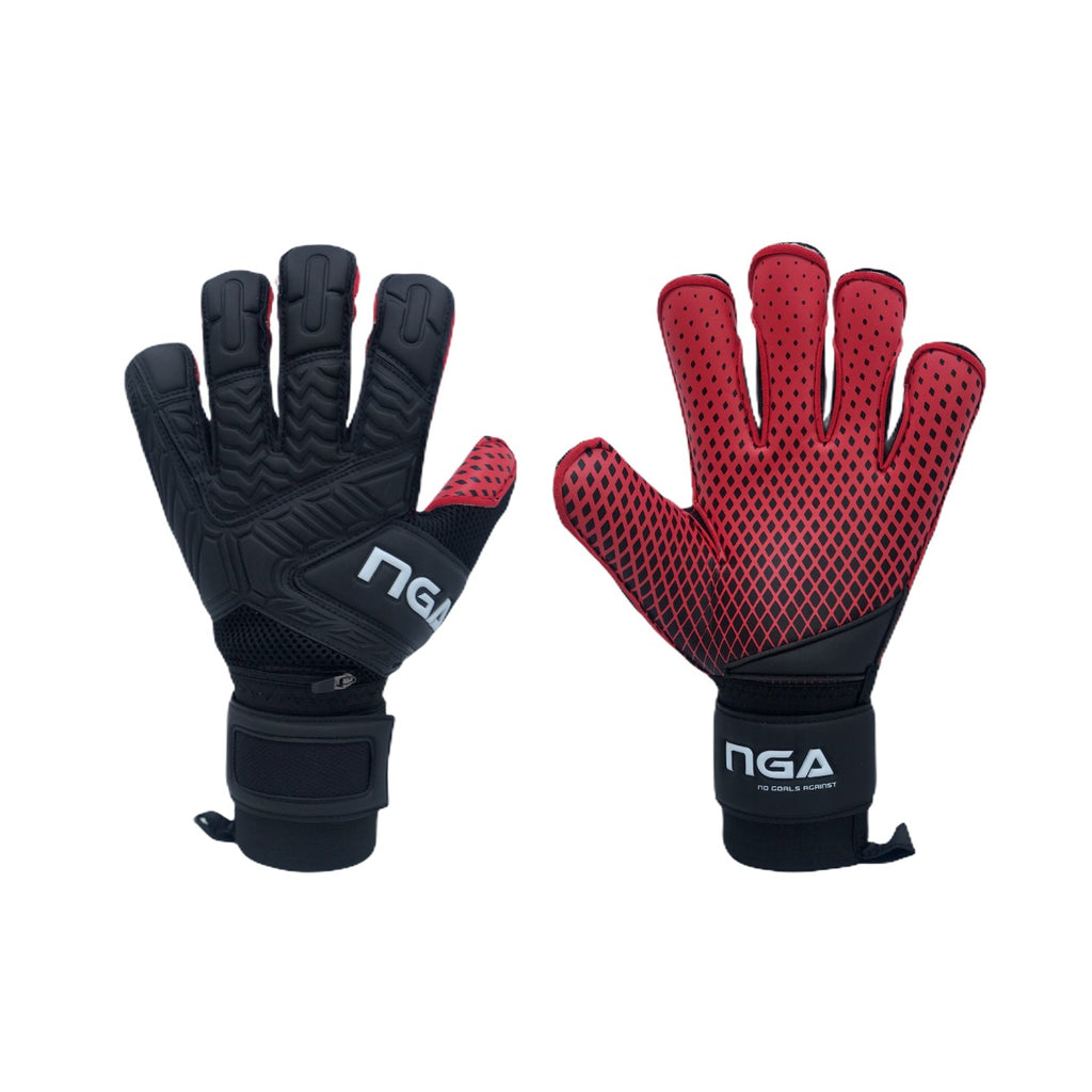 NGA 2020 Aura Goalkeeper Glove, Black/Red